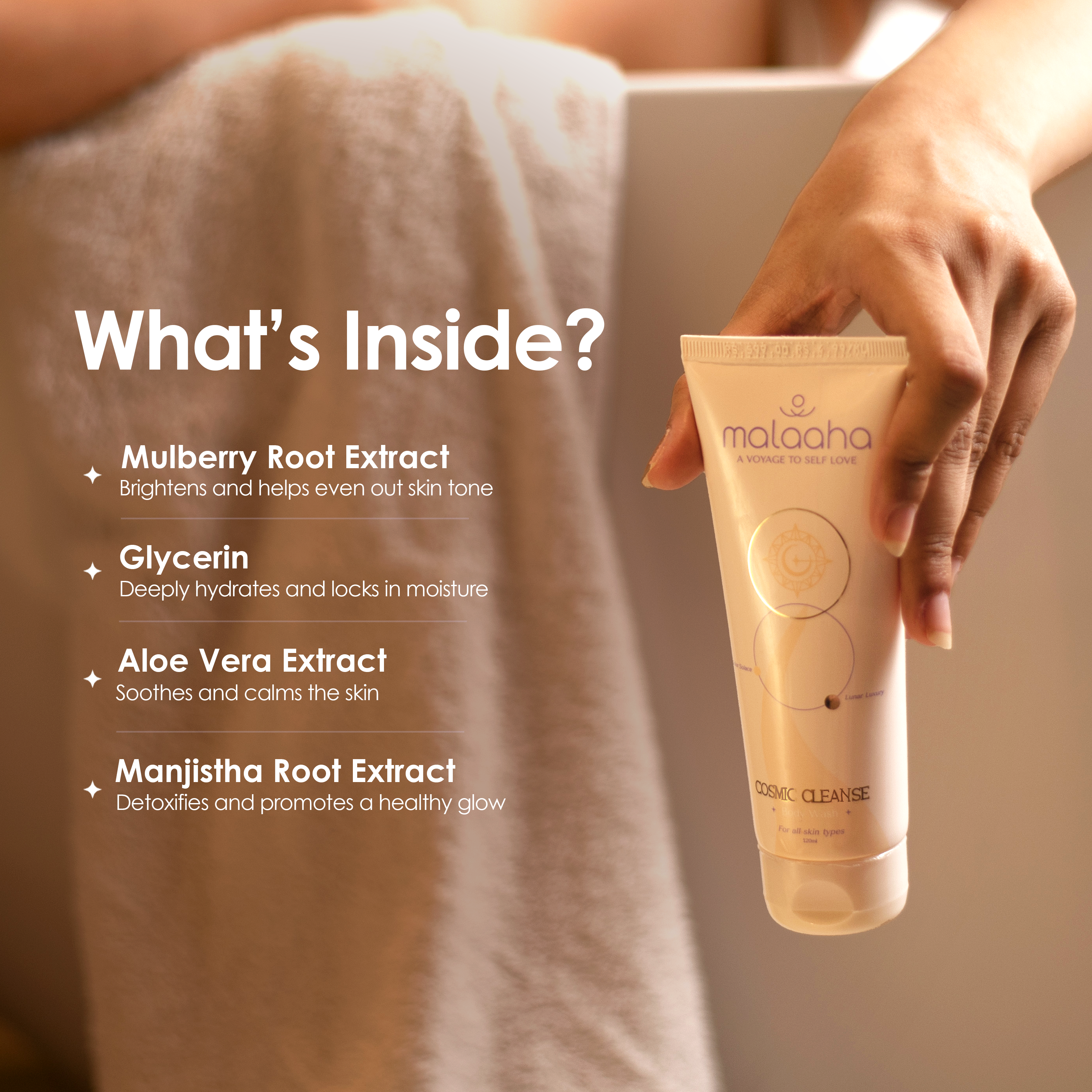 Brightening Body Wash with 5% Mulberry Root Extract 🌙