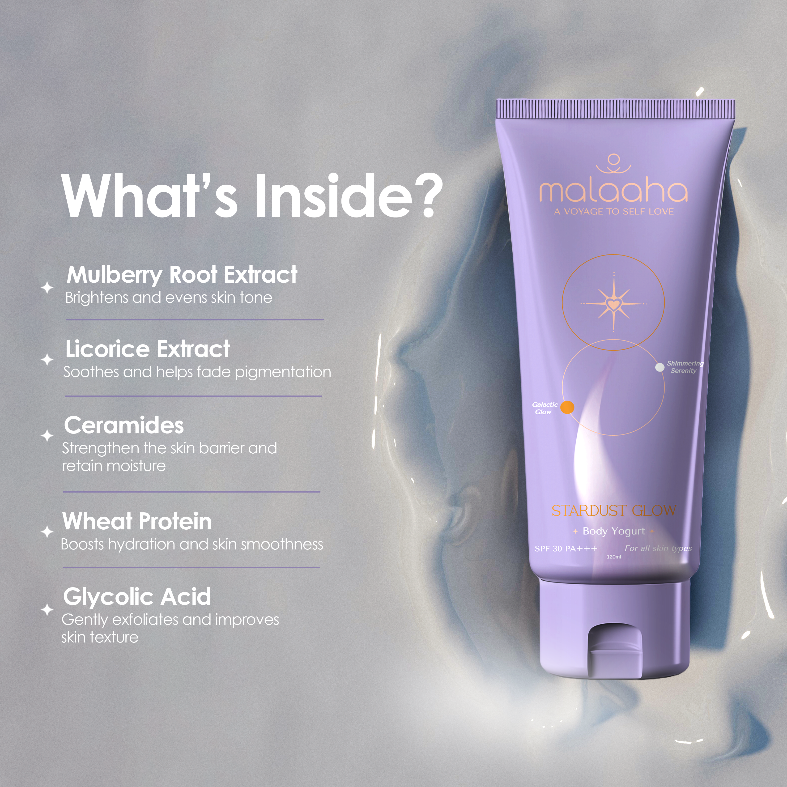Body Yogurt  with SPF 30 PA+++ & 5% Mulberry Root Extract 🌟
