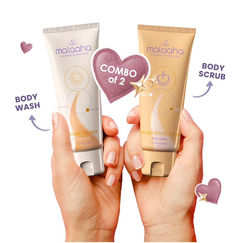 Moonlit Ritual Polish + Stardust Glow Combo (Body Wash + Body Scrub)