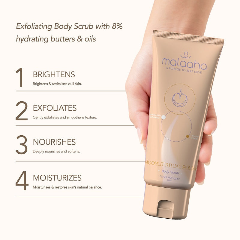 Cosmic Cleanse + Moonlit Ritual Polish Combo (Body Scrub + Body Yogurt)