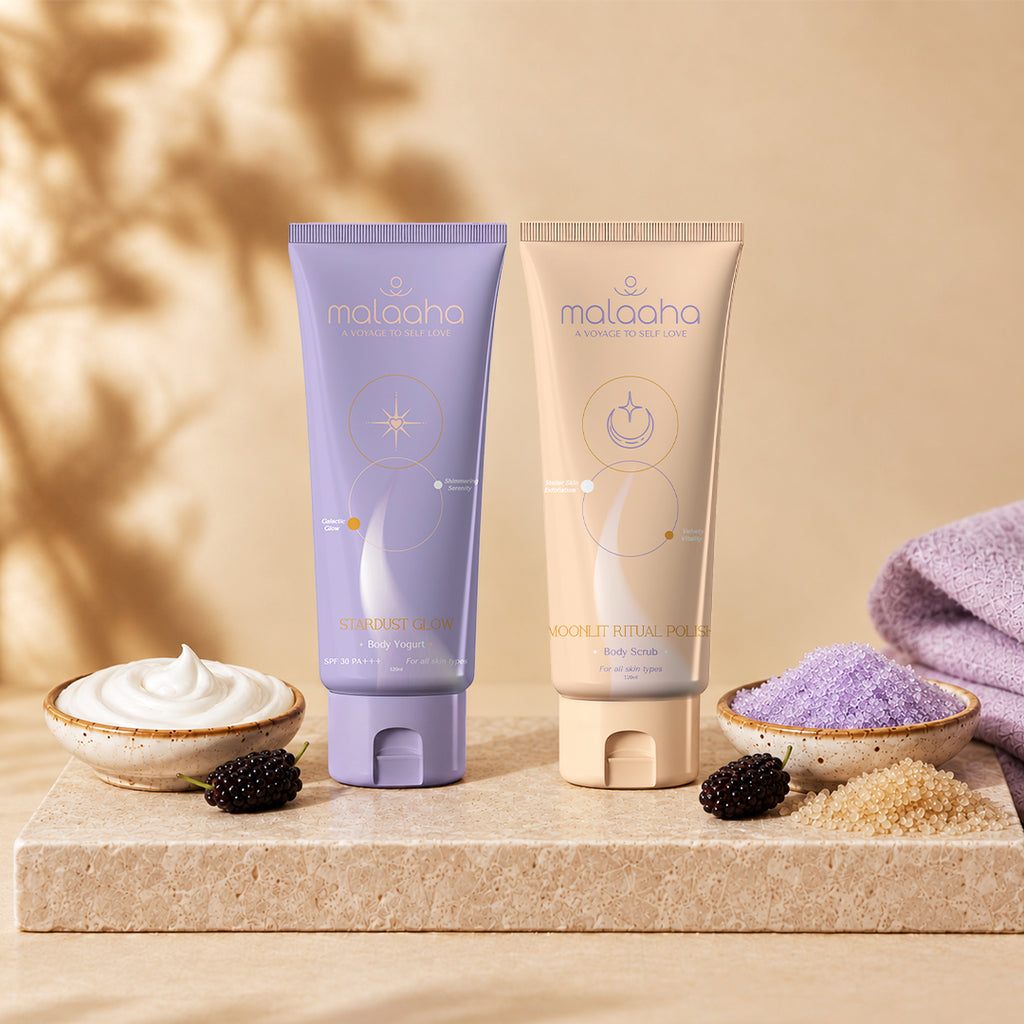 Stardust Glow  + Moonlit Ritual Polish Combo (Body Scrub + Body Yogurt)
